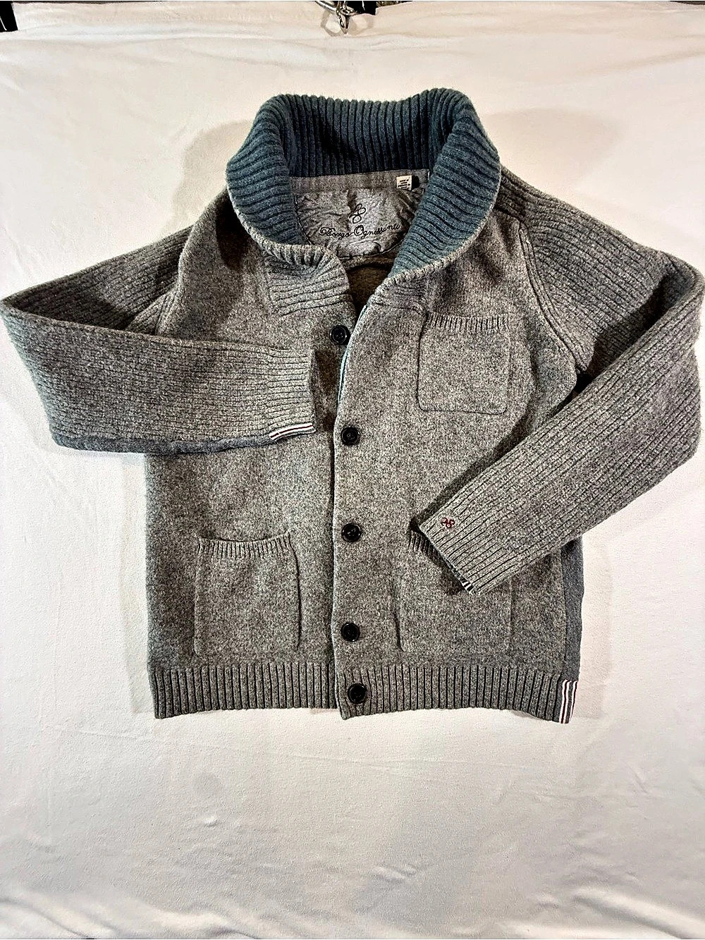 Bongo Cgnisanti Women’s Large Gray & Blue Sweater